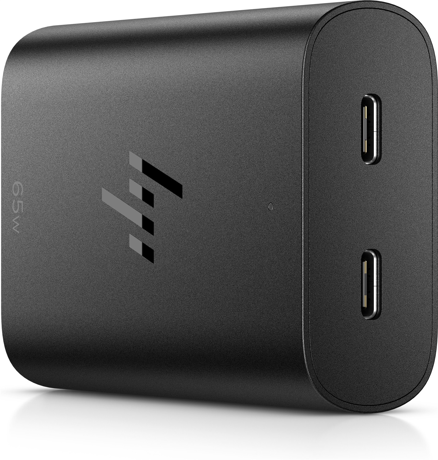 HP Caricabatterie per Laptop USB-C GaN da 65 W con Due Porte per Ricarica Simultanea