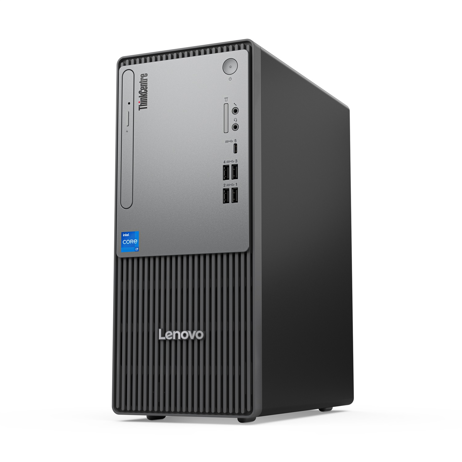 Lenovo ThinkCentre neo 50t Gen 5 - Intel® Core™ i3 i3-14100, 8 GB DDR5, 512 GB SSD, Windows 11 Pro, Tower PC Nero e Grigio