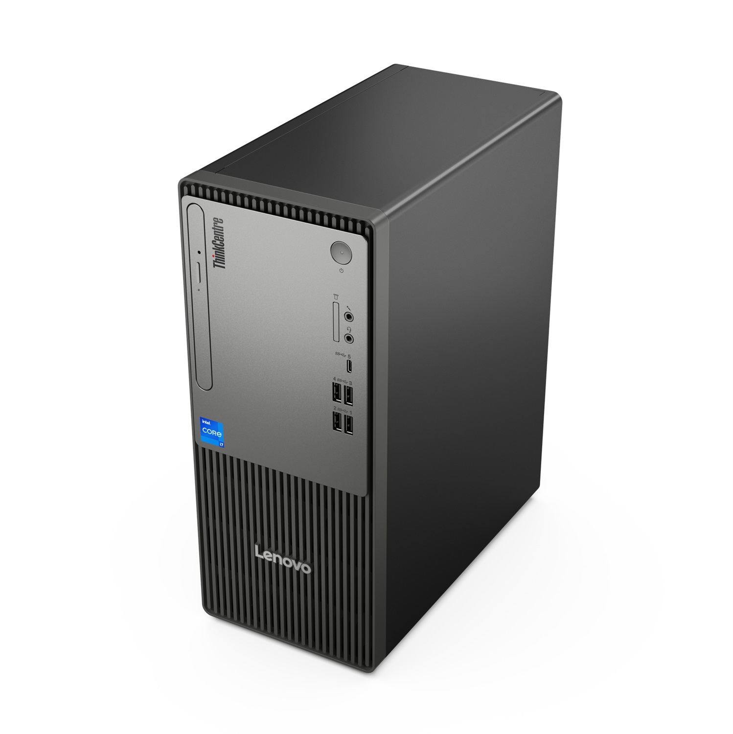 Lenovo ThinkCentre neo 50t Gen 5 - Intel® Core™ i3 i3-14100, 8 GB DDR5, 512 GB SSD, Windows 11 Pro, Tower PC Nero e Grigio