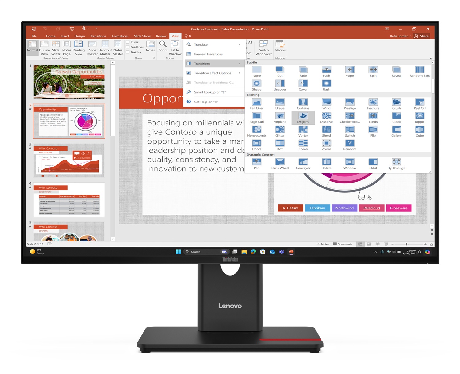 Lenovo ThinkVision T27-40 Monitor 27