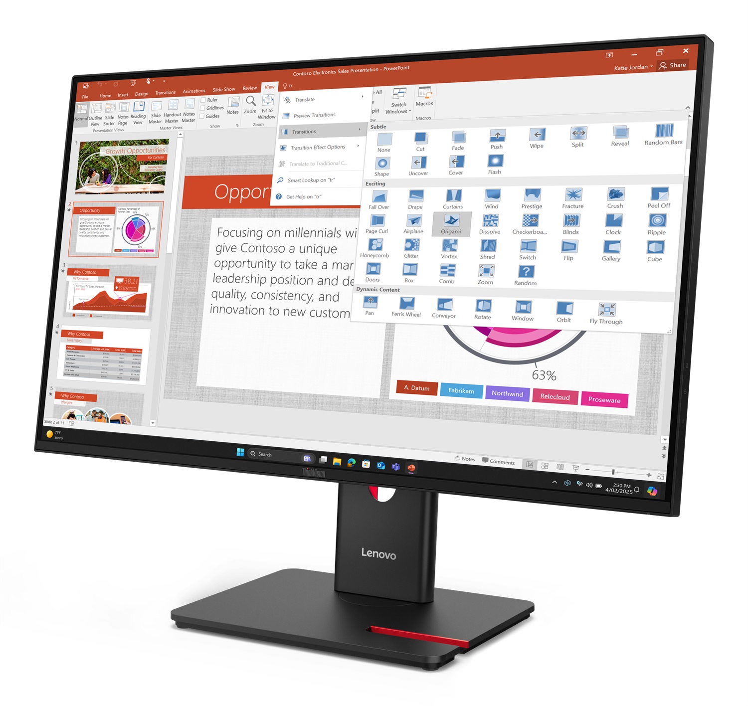 Lenovo ThinkVision T27-40 Monitor 27