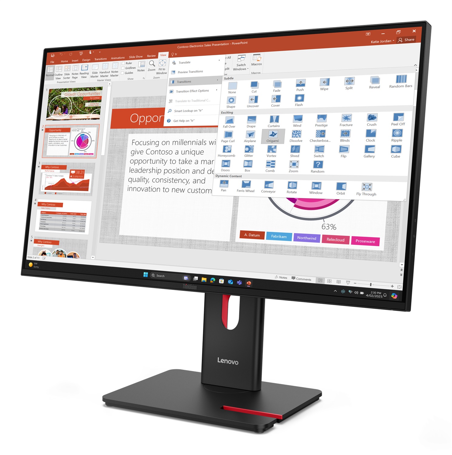 Lenovo ThinkVision T27-40 Monitor 27