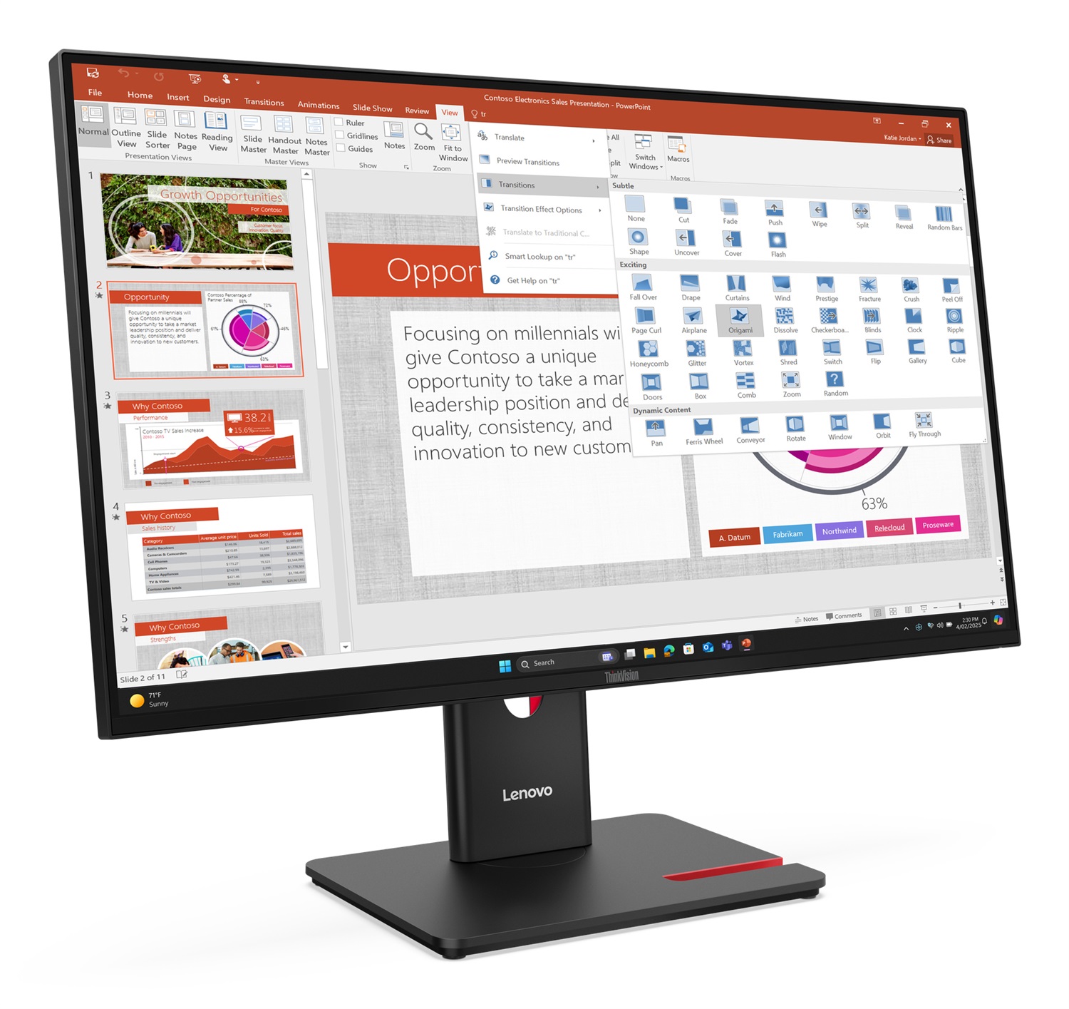 Lenovo ThinkVision T27-40 Monitor 27
