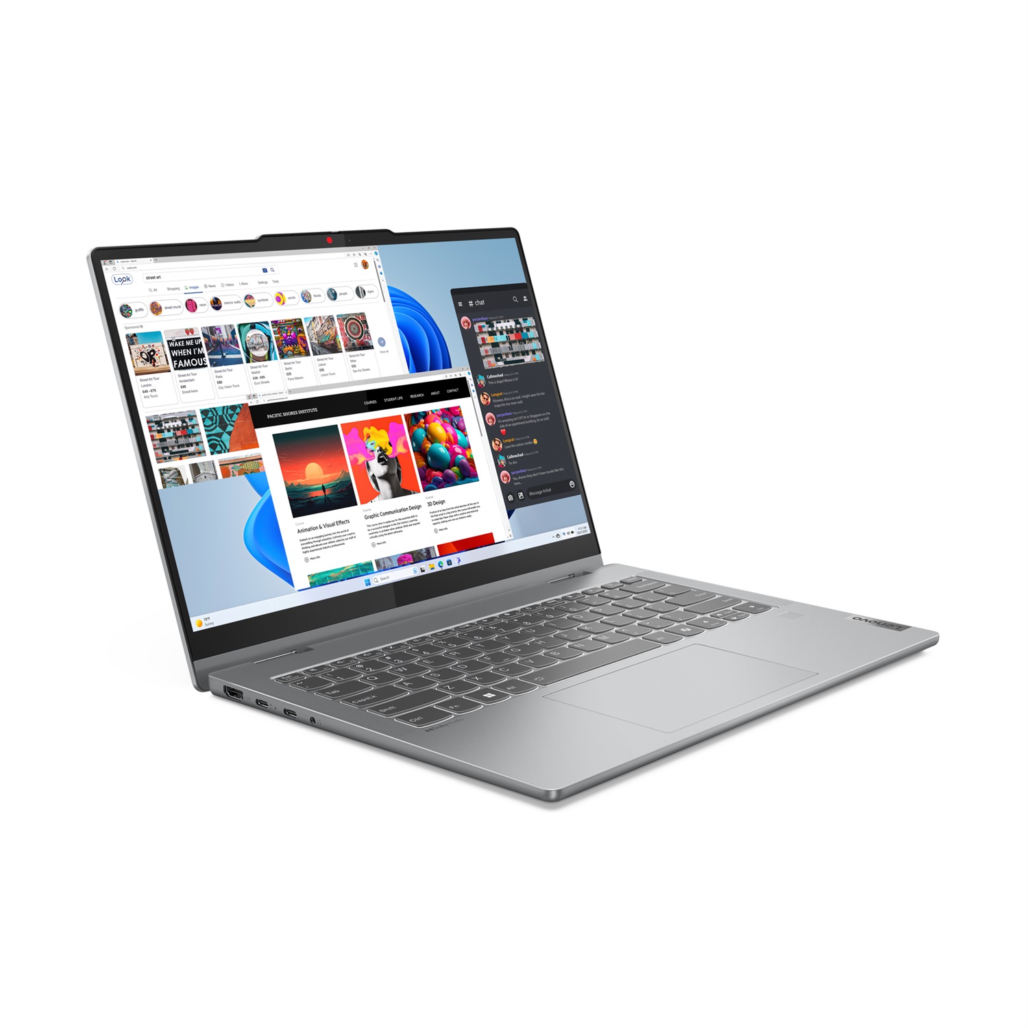 Lenovo IdeaPad 5 2-in-1 14IRH9 - Intel® Core™ i5-13420H, 16 GB LPDDR5x, 512 GB SSD, Touchscreen WUXGA (1920 x 1200), Wi-Fi 6, Windows 11 Home, Grigio