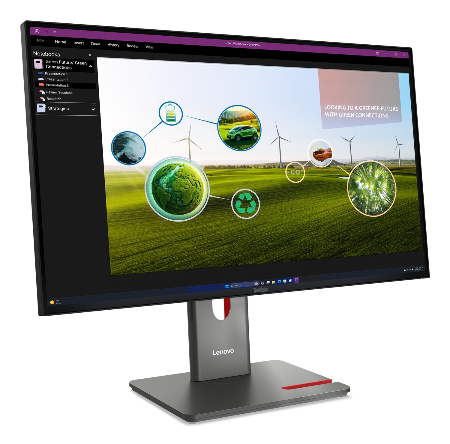 Lenovo ThinkVision P27Q-40 Monitor LED 27
