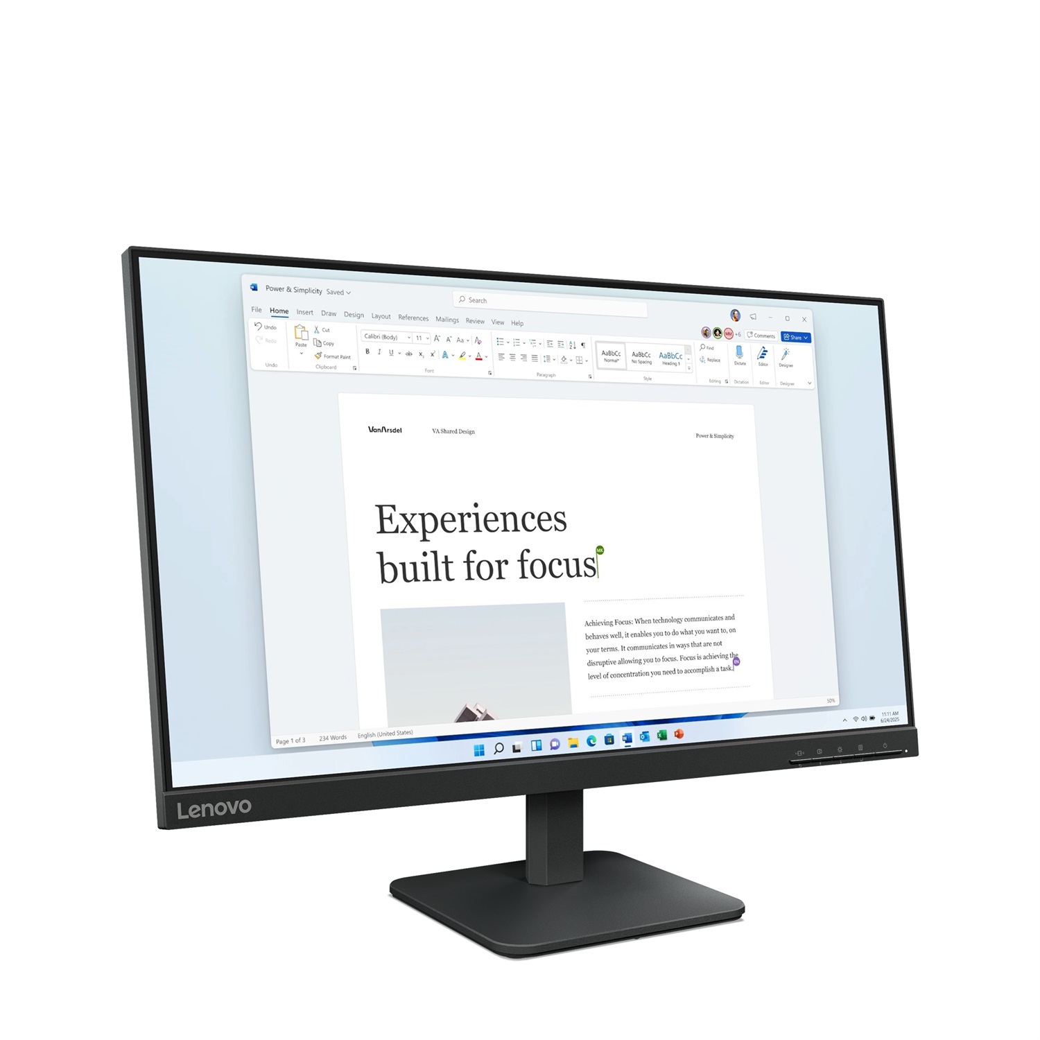 Lenovo L24-4e Monitor PC 60,5 cm (23.8