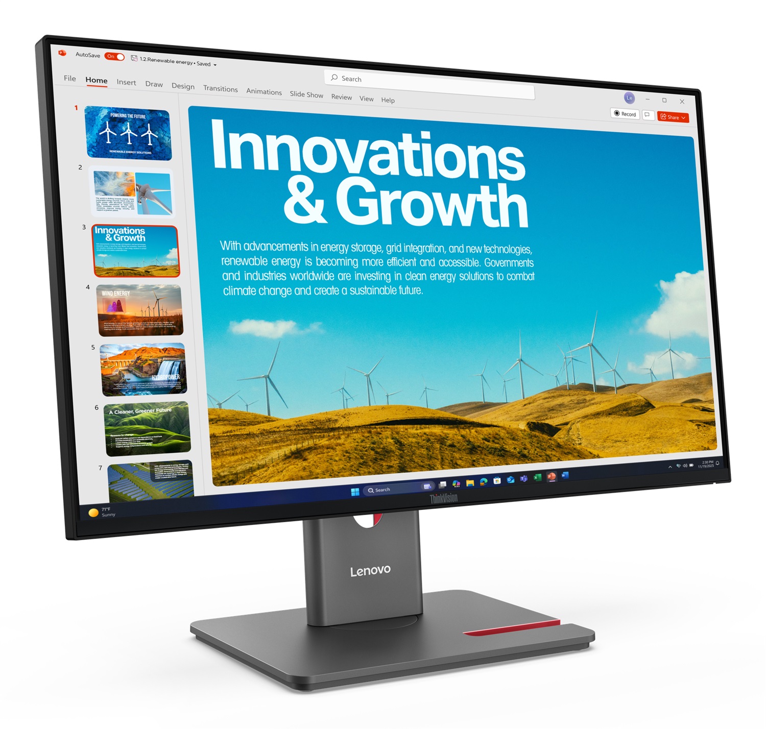 Lenovo Monitor ThinkVision P24QD-40 23,8