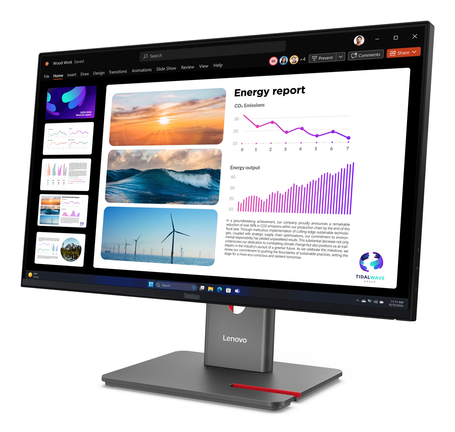 Lenovo ThinkVision P24Q-40 Monitor 60,5 cm (23.8