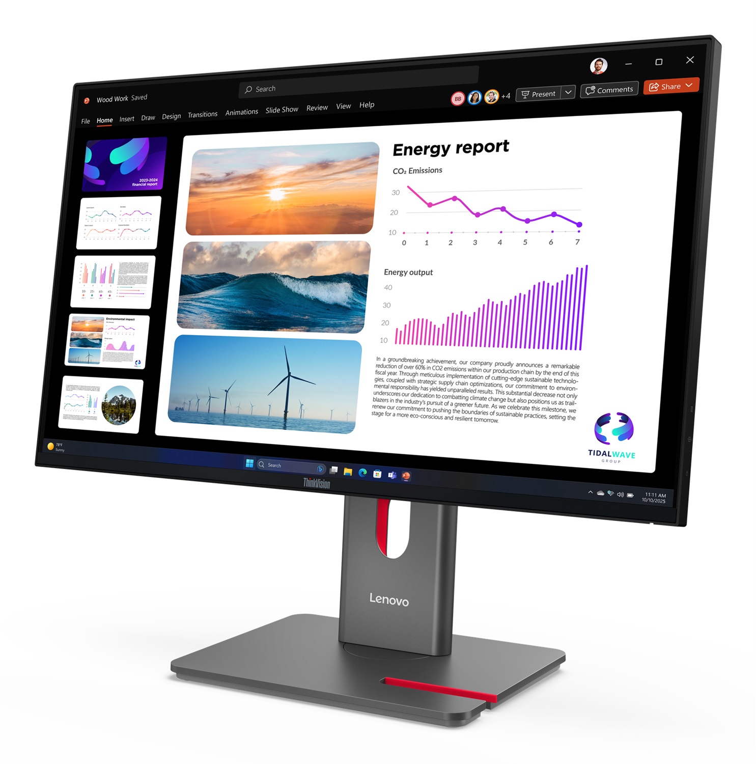 Lenovo ThinkVision P24Q-40 Monitor 60,5 cm (23.8
