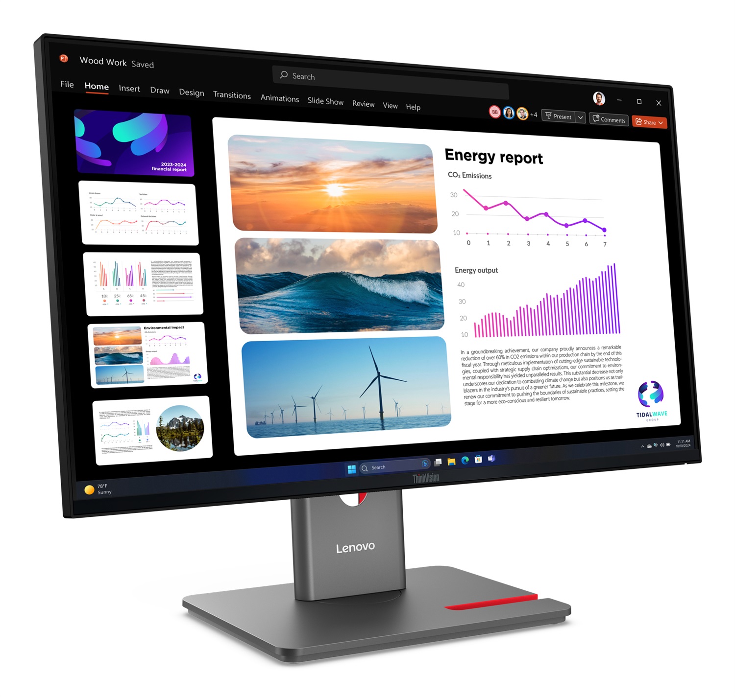 Lenovo ThinkVision P24Q-40 Monitor 60,5 cm (23.8