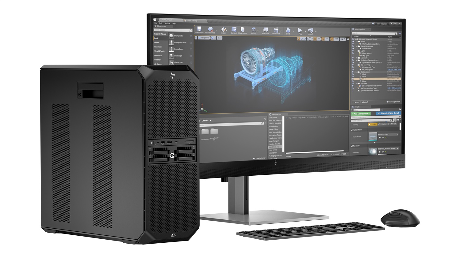 HP Z6 G5 A Workstation AMD Ryzen Threadripper PRO 7955WX 64 GB DDR5-SDRAM 2 TB SSD Windows 11 Pro Tower Nero