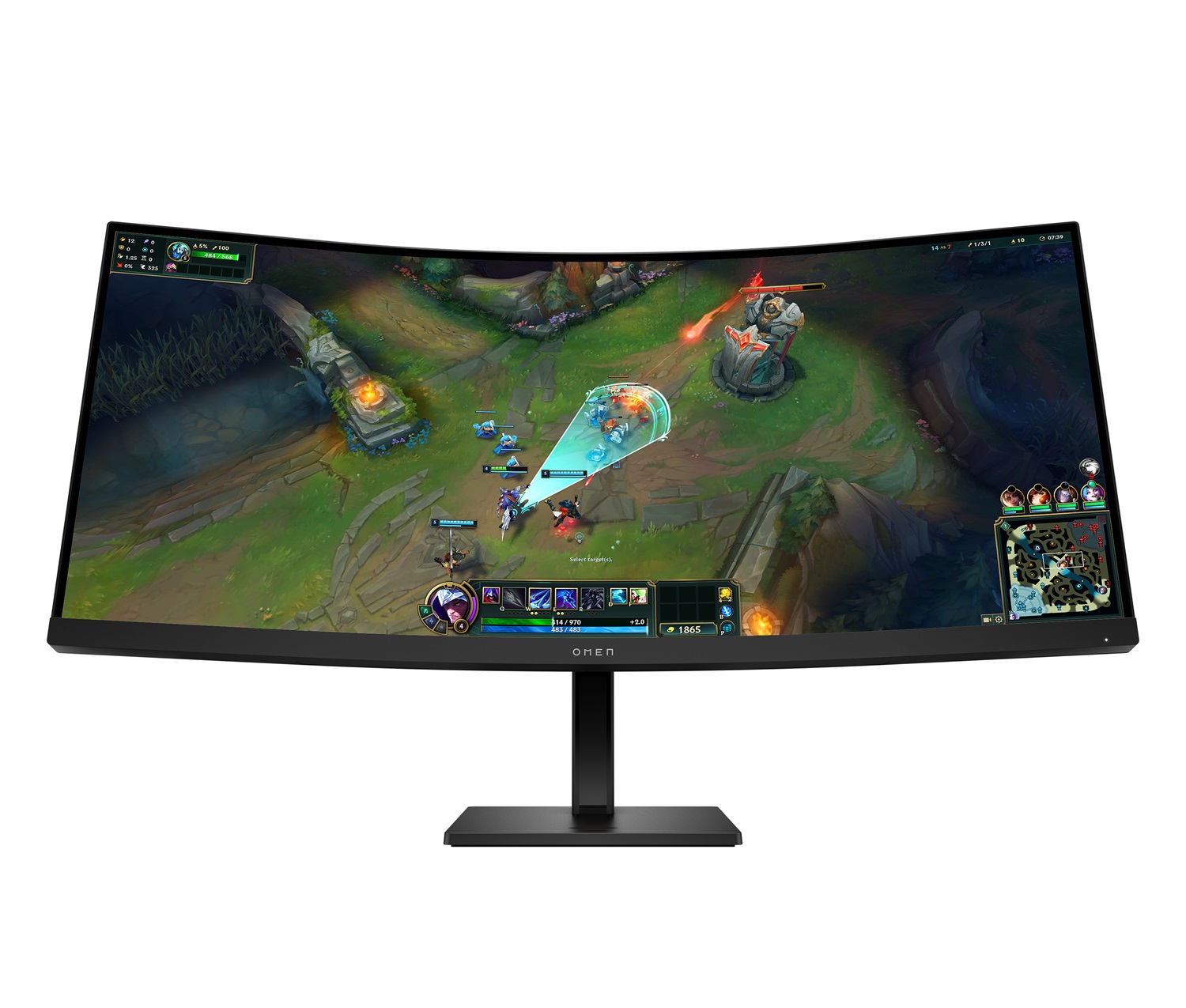 HP Monitor Curvo 34'' Omen 34c G2 Gaming UWQHD 3440x1440 1ms