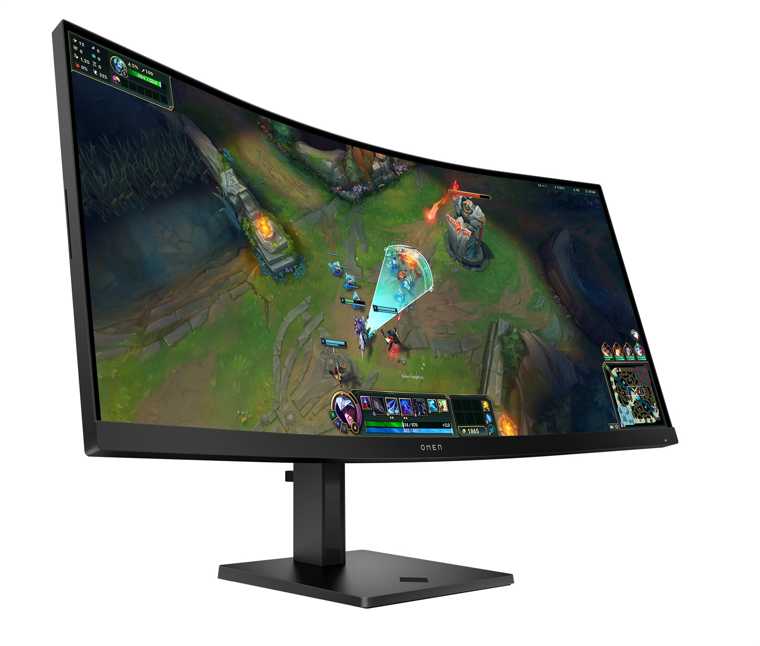 HP Monitor Curvo 34'' Omen 34c G2 Gaming UWQHD 3440x1440 1ms