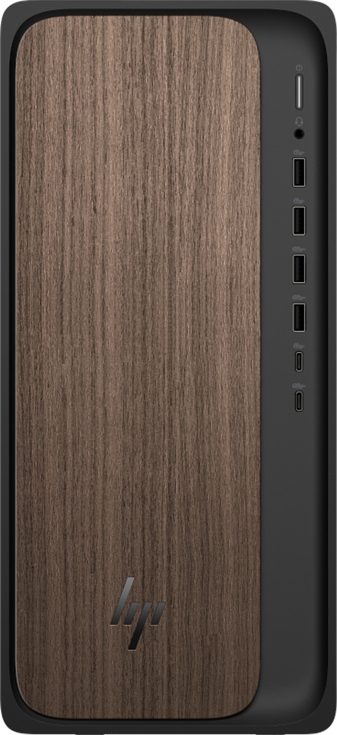HP PC/Workstation Desktop OMNIDESK AI M03 0014NL in Dark Wood - Ideale per lavoro e utilizzo professionale