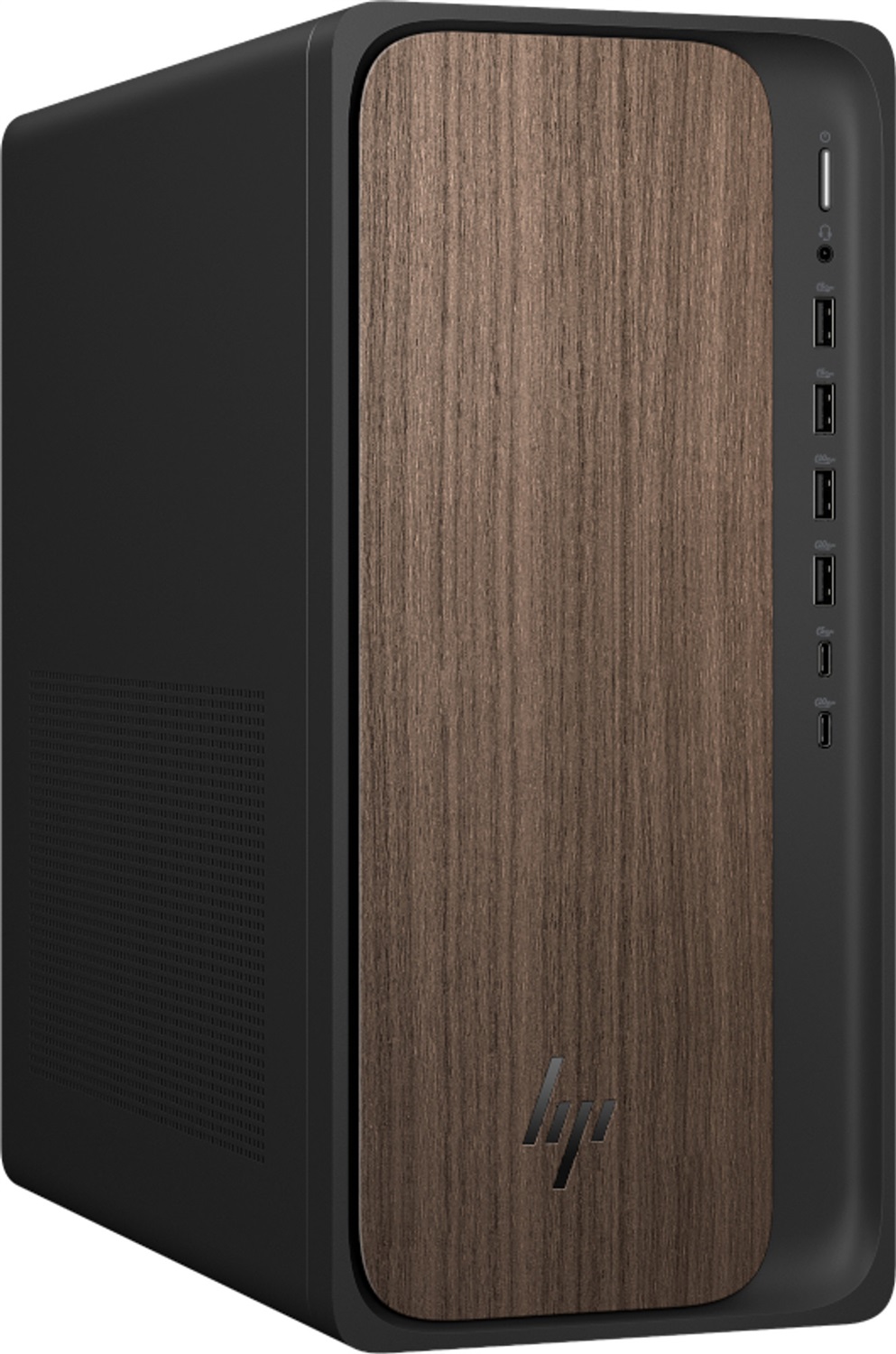 HP PC/Workstation Desktop OMNIDESK AI M03 0014NL in Dark Wood - Ideale per lavoro e utilizzo professionale