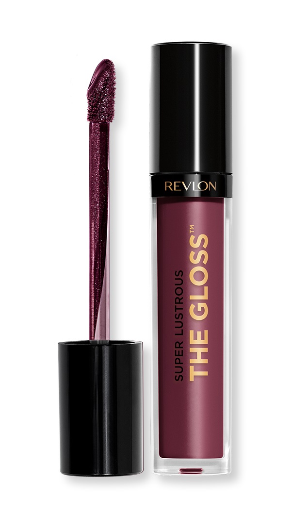 Revlon Super Lustrous The Gloss - Lucidalabbra Non Appiccicoso 265 Black Cherry con Alta Brillantezza e Idratazione