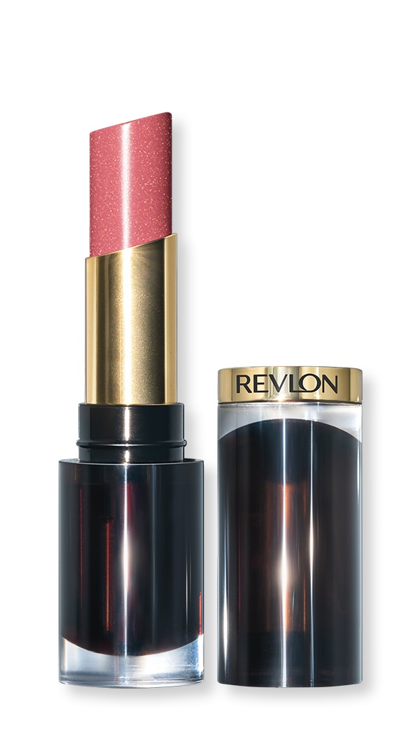 Revlon Super Lustrous Glass Shine Lipstick Beaming Strawberry - Rossetto Labbra Idratante e Brillante con Acido Ialuronico, Aloe e Quarzo Rosa