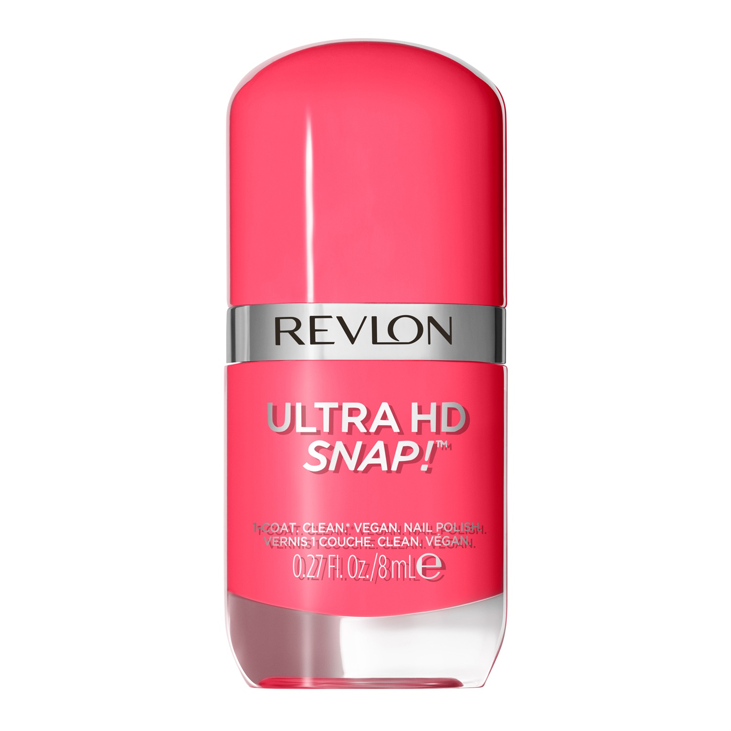 Revlon Ultra HD Snap! Smalto per Unghie 009 No Drama - Formula Glossy, 100% Vegana, 75% Ingredienti Naturali, Copertura Totale