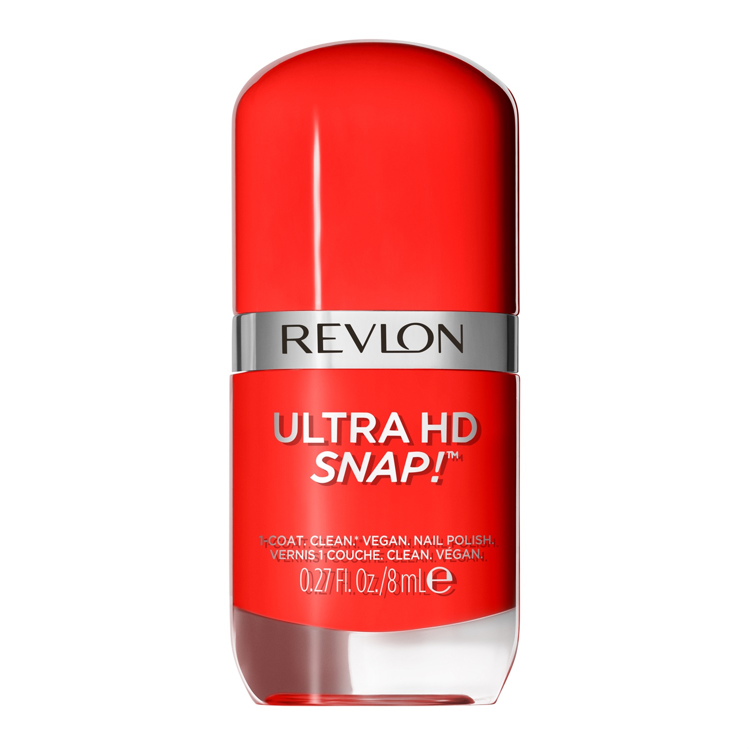 Revlon Ultra HD Snap! Smalto per Unghie 031 She's On Fire 8 ml - Formula Glossy 100% Vegana con 75% di Ingredienti Naturali e Asciugatura Rapida