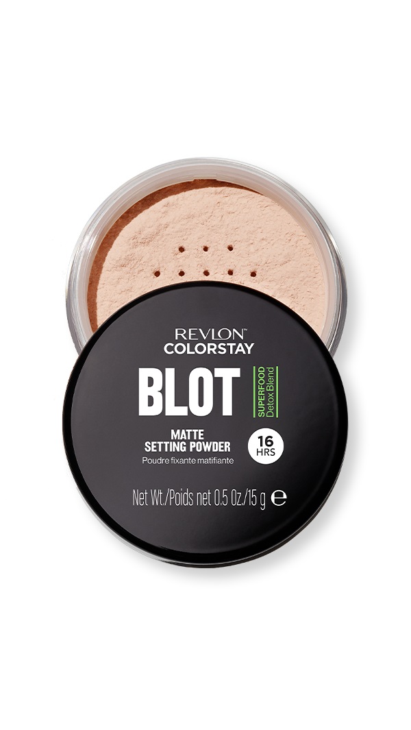 Revlon ColorStay Blot Matte Setting Powder - Cipria Opacizzante 15 g, Assorbe il Sebo, Attenua le Imperfezioni, Riduce i Pori, Durata 16 Ore
