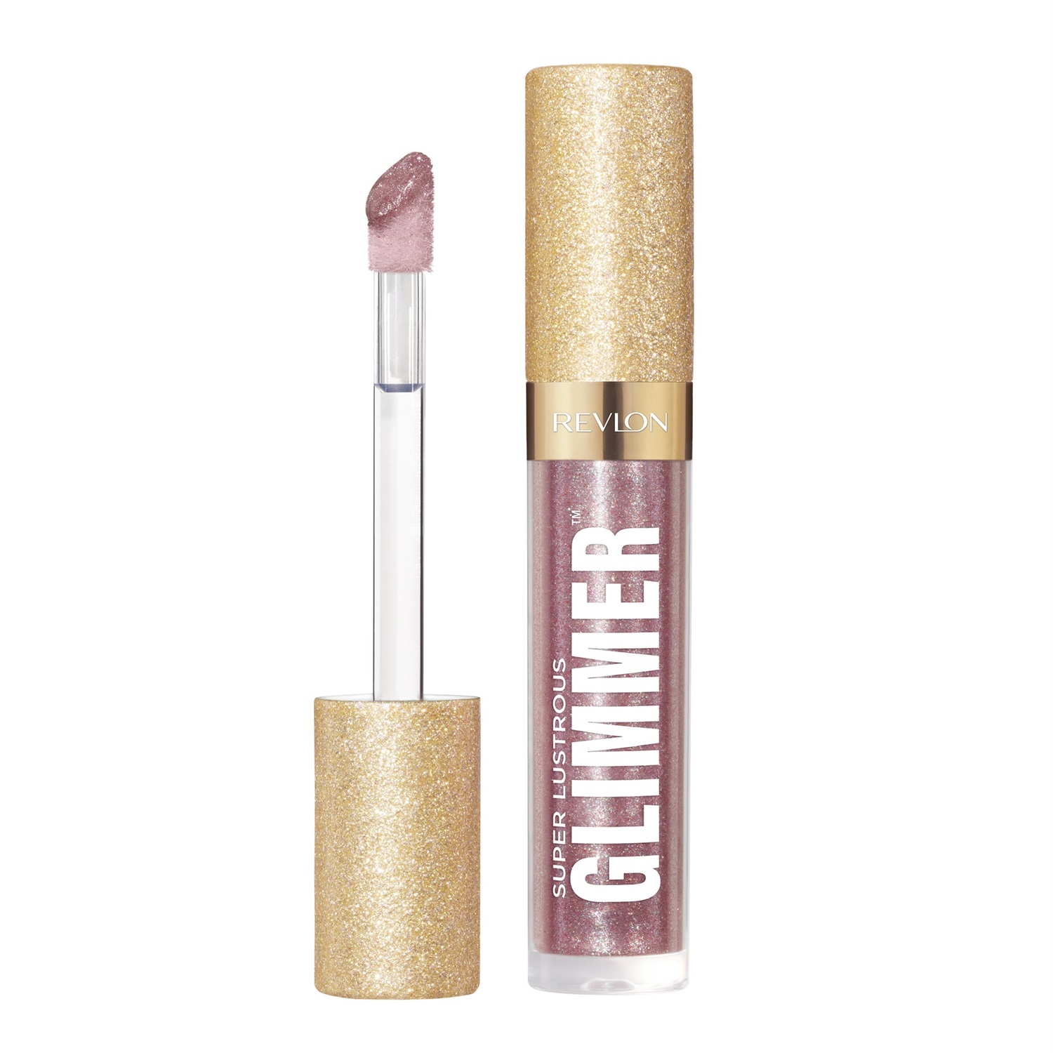 Revlon Super Lustrous Glimmer Gloss 3,8 ml - Lucidalabbra Glitterato Idratante e Rimpolpante, Finish Ultra Lucido, Colore 003 Lavender Lust