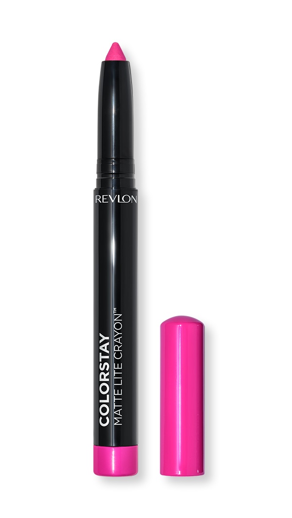 Revlon ColorStay Matte Lite Crayon 006 Lift Off - Matita Labbra Opaca 1.4g, Ultra Cremosa e Resistente all'Acqua con Temperino Incorporato