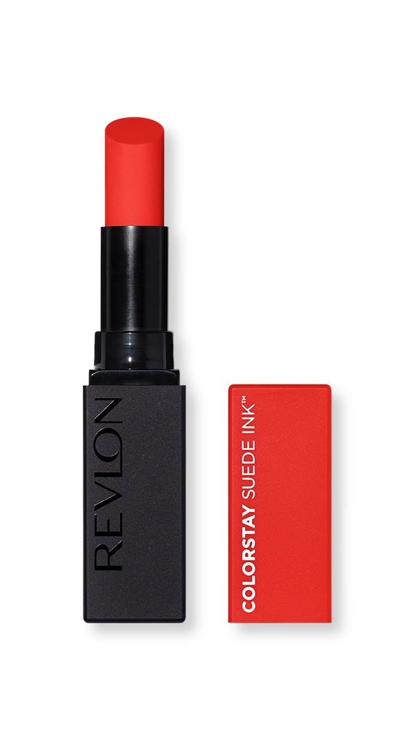 Revlon ColorStay Suede Ink Lipstick 2,55 g 007 Feed the Flame - Rossetto Opaco, A Lunga Durata, Formula No-Transfer, Arricchito con Vitamina E, Resistente All'Acqua