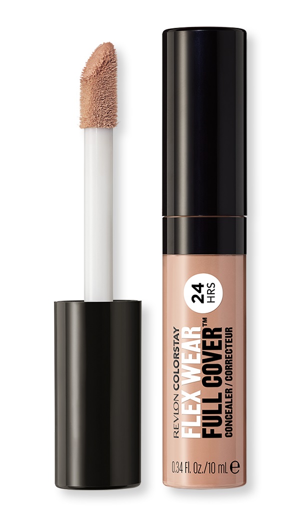 Revlon ColorStay Flex Wear Full Cover Concealer 10 ml 055 Latte - Infuso con Acido Ialuronico e Vitamina E, Copertura Totale 100%, Flessibile e Lunga Tenuta