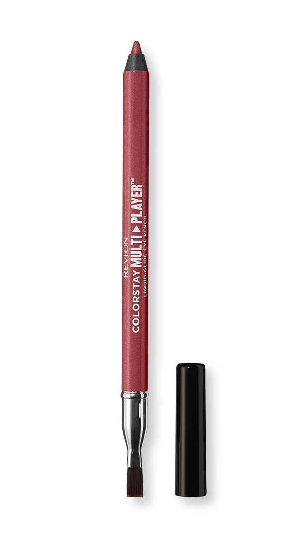 Revlon ColorStay Multiplayer Liquid-Glide Eye Pencil 406 Queen of Hearts - Matita Occhi Multiuso con Pennello Sfumatura, Waterproof e Lunga Tenuta
