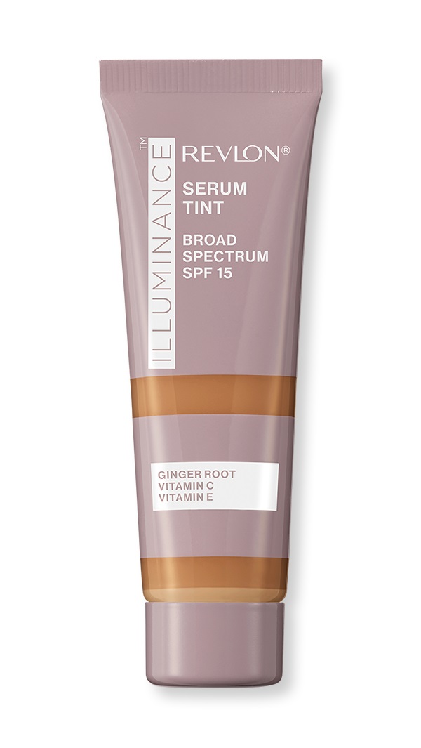 Revlon Illuminance Tinted Serum Fondotinta in Siero 417 Warm Caramel - Triplo Acido Ialuronico, SPF 15, 28 ml