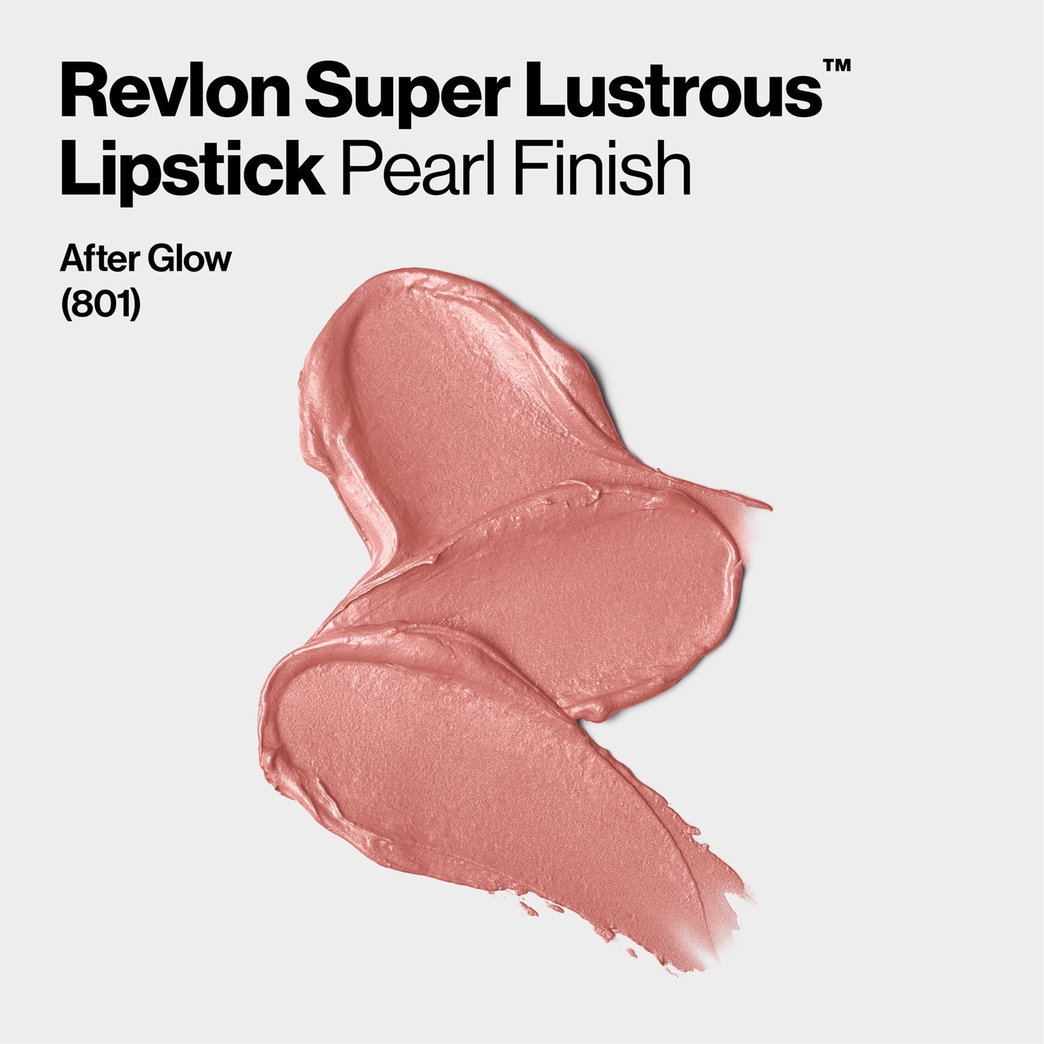 Revlon Super Lustrous Lipstick 801 After Glow - Rossetto Cremoso Idratante con Vitamina E, 4,2g