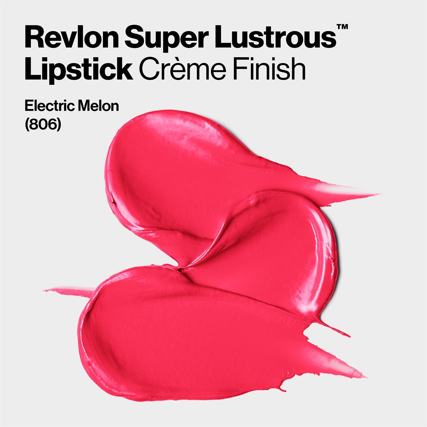 Revlon Super Lustrous Lipstick 806 Electric Melon - Rossetto Cremoso con Vitamina E, Idratante e Levigante, 4,2g