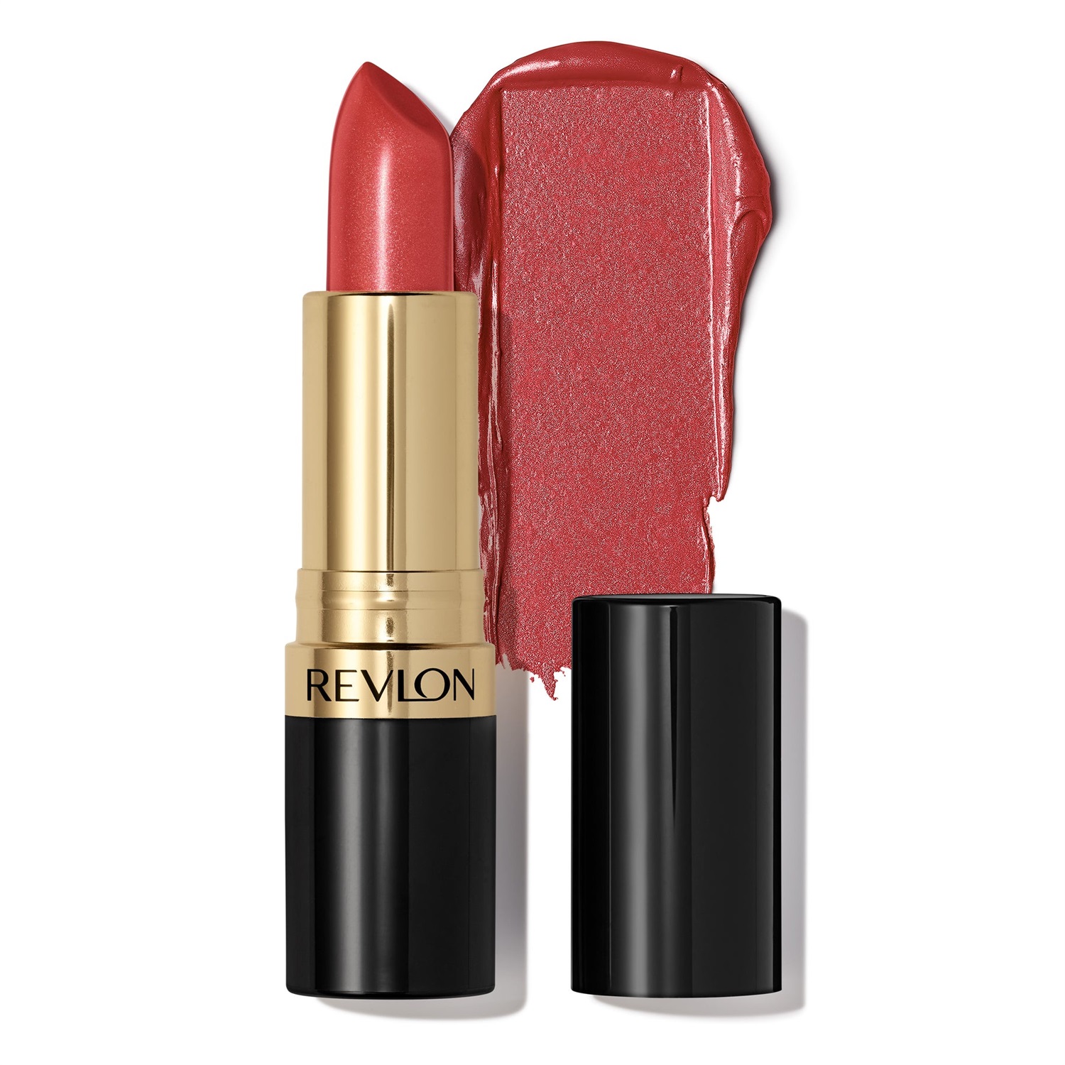 Revlon Super Lustrous Lipstick 808 Dirty Shirley - Rossetto Cremoso con Vitamina E, Idratante e Levigante, 4,2g