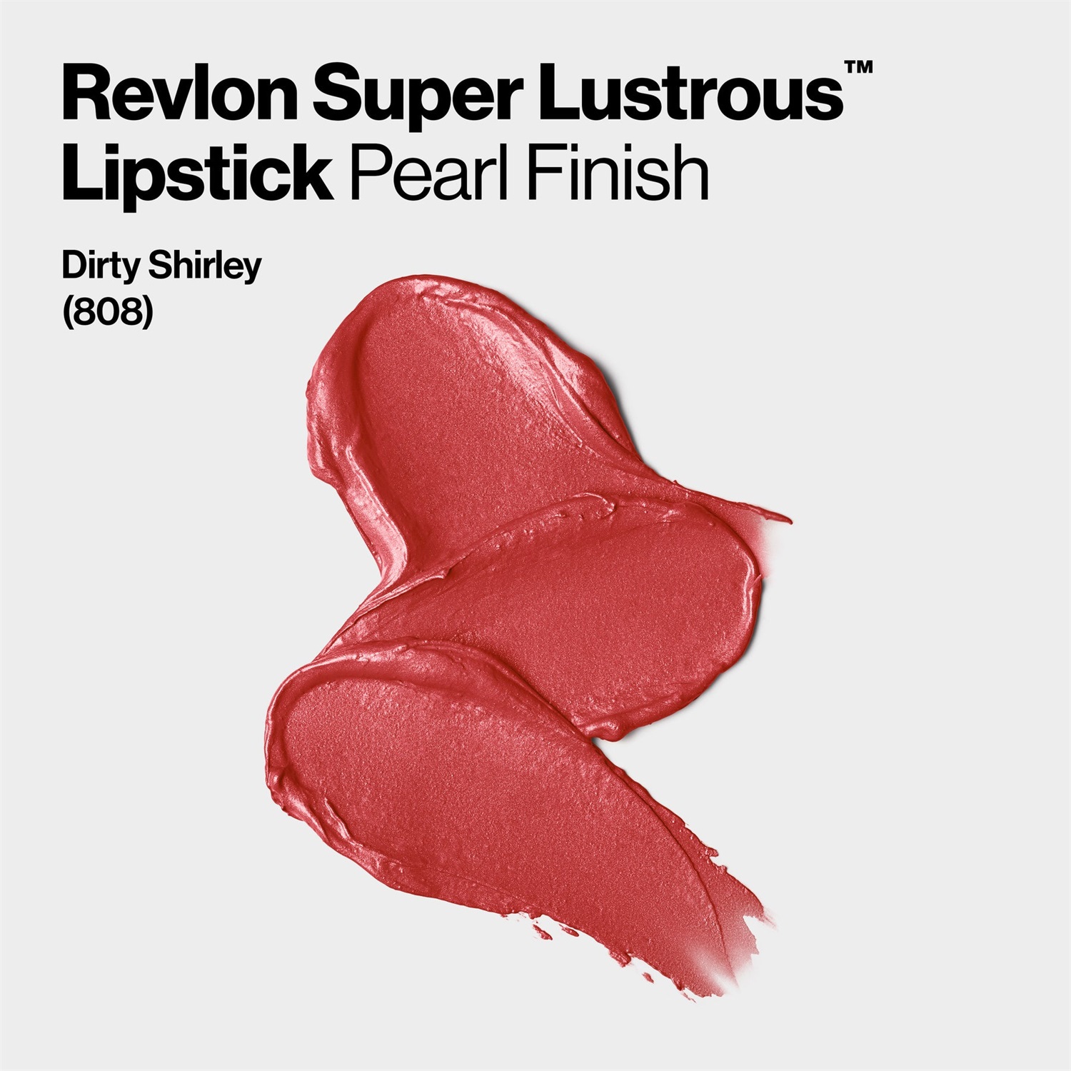Revlon Super Lustrous Lipstick 808 Dirty Shirley - Rossetto Cremoso con Vitamina E, Idratante e Levigante, 4,2g