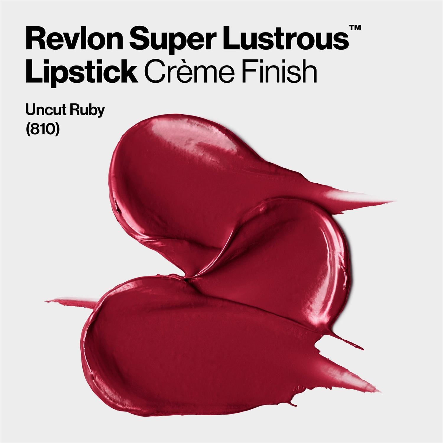 Revlon Super Lustrous Lipstick 810 Uncut Ruby - Rossetto Cremoso con Vitamina E, Idratante e Levigante, 4,2g