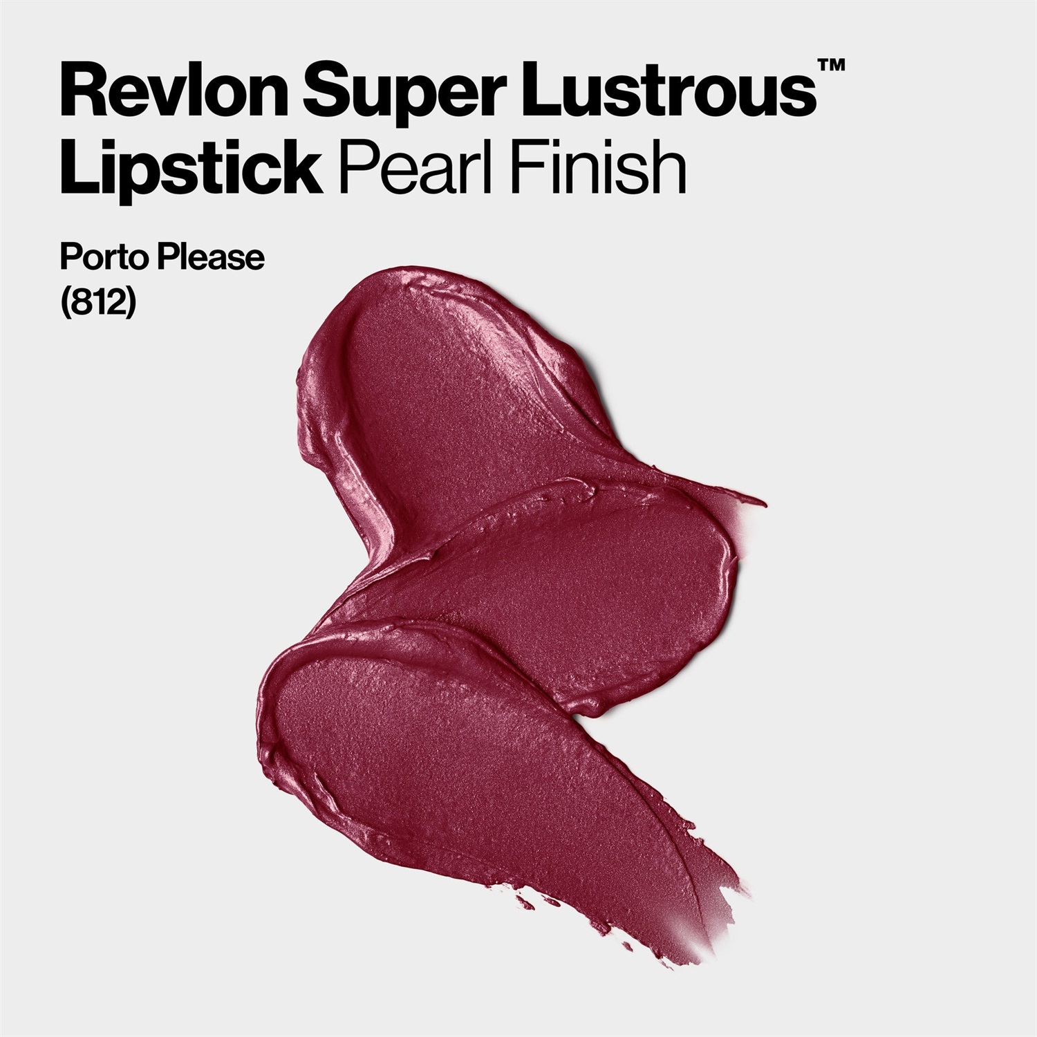 Revlon Super Lustrous Lipstick 812 Porto Please - Rossetto Cremoso con Vitamina E, Idratante e Levigante, 4,2g