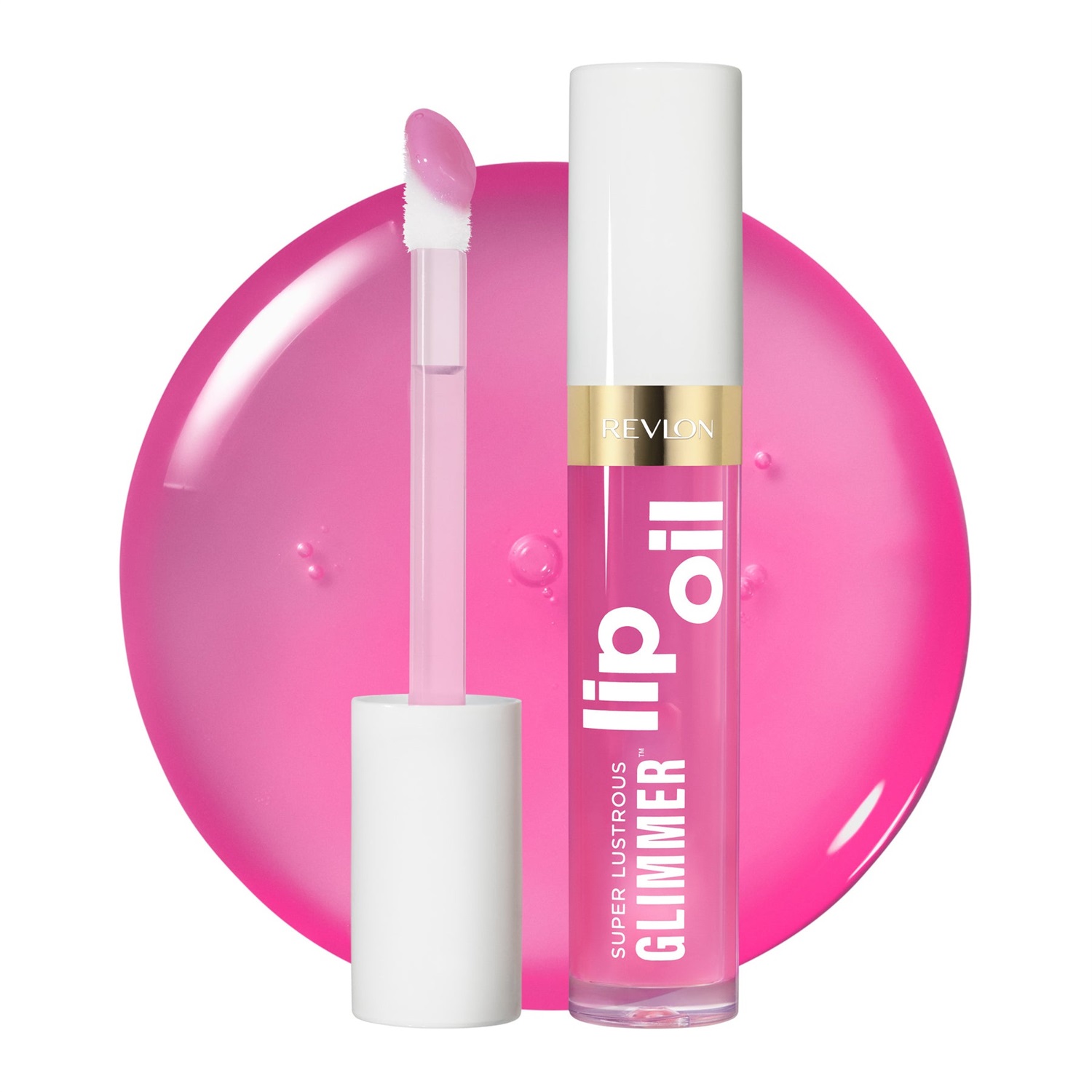 Revlon Super Lustrous Glimmer Lip Oil 004 Gone Rose 3.8ml - Olio Labbra Nutriente, Anti-Ossidante, Rimpolpante e Luminoso con Finish Ultra-Brillante
