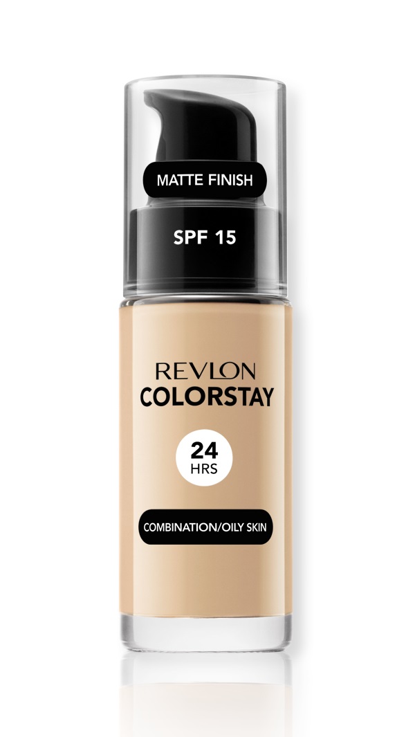 Revlon ColorStay Makeup Fondotinta per Pelle Mista e Grassa SPF 15 #180 Sand Beige 30ml - Formula Oil Free con Dispenser