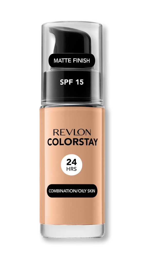Revlon ColorStay Fondotinta 30 ml Flacone a pompa 350 Rich Tan - Oil Free, SPF 15, per Pelle Normale, Mista e Grassa