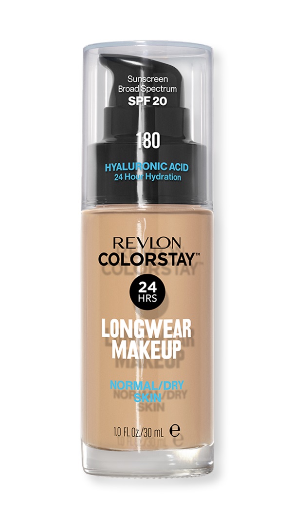 Revlon ColorStay Fondotinta Liquido per Pelli Normali e Secche, SPF 20, 30 ml, Tonalità 180 Sand Beige
