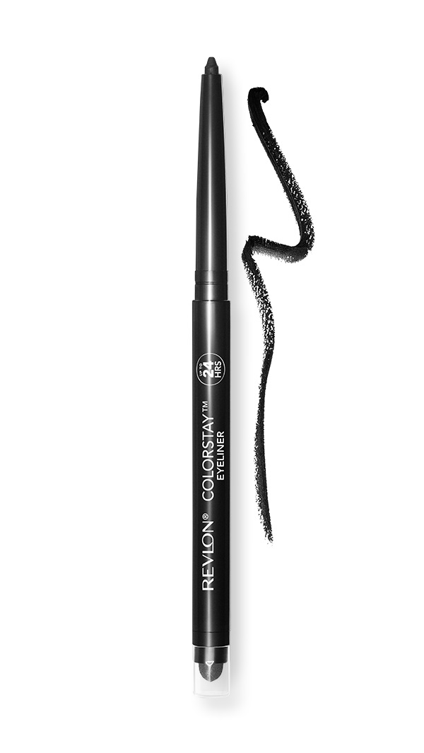 Revlon ColorStay Eyeliner Pencil 0.28g - Matita Eyeliner Nera Waterproof, No-Transfer, con Temperino e Sfumino, 201 Black
