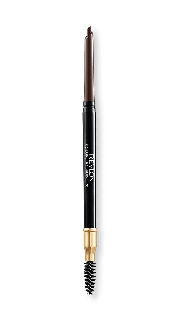 Revlon Colorstay Brow Pencil Matita Sopracciglia 220 Dark Brown - Waterproof, Lunga Durata, Punta Angolata e Scovolino