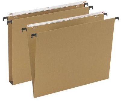 Bertesi 060/390BETA3B1 Cartelle Sospese Avana per Cassetto - Interasse 39 cm, Fondo U 3 cm, Conf. 50 pezzi