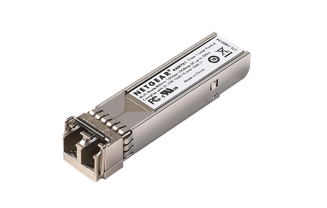 NETGEAR AXM761 Modulo SFP 10 Gigabit, 10pk, 10000 Mbit/s, LC multi-mode, fino a 300 m, 850 nm