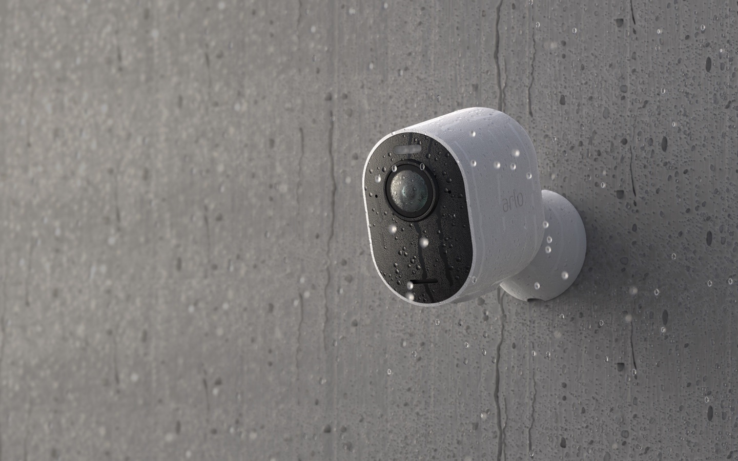 Arlo VMS5240 Telecamera di sicurezza IP 4K Interno ed Esterno Bianco con Montaggio a Parete e Angolo di Visione 180°