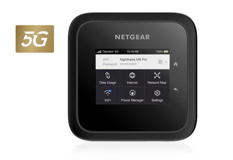 NETGEAR Nighthawk M6 Pro Router Mobile 5G WiFi 6E MR6450 - Ultra Veloce fino a 4 Gbps, Connessione per fino a 32 Dispositivi