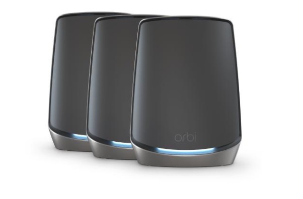 NETGEAR Orbi 860 AX6000 WiFi System black edition - Sistema Mesh WiFi 6, Banda tripla (2.4 GHz/5 GHz/5 GHz), Velocità fino a 6000 Mbps, Copertura fino a 740 m², Porta 10G, Sicurezza Armor