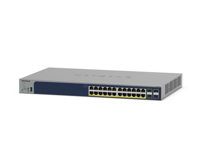 NETGEAR GS728TPP Switch Gestito L2/L3/L4 24 Porte Gigabit Ethernet (10/100/1000) con Supporto Power over Ethernet (PoE) Grigio