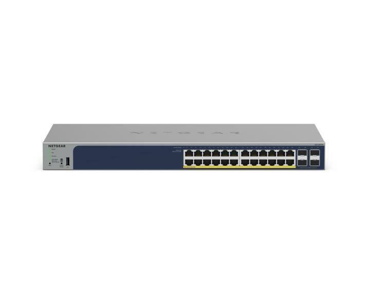 NETGEAR GS728TPP Switch Gestito L2/L3/L4 24 Porte Gigabit Ethernet (10/100/1000) con Supporto Power over Ethernet (PoE) Grigio
