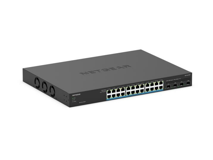 NETGEAR Smart MS324TXUP - Switch Gestito L2/L3/L4 con 24 porte 100/1000/2.5G (PoE ) e 4 porte 10 Gigabit SFP - Montabile su Rack e Desktop